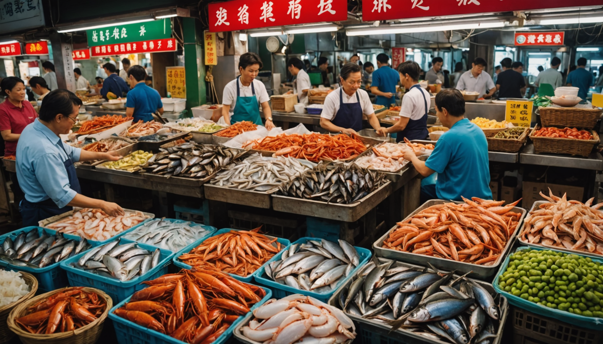 découvrez les marchés aux poissons animés de hong kong et savourez la cuisine de la mer, des étals frais aux meilleurs restaurants de fruits de mer de la ville. plongez dans la gastronomie locale et les traditions culinaires maritimes hongkongaises.