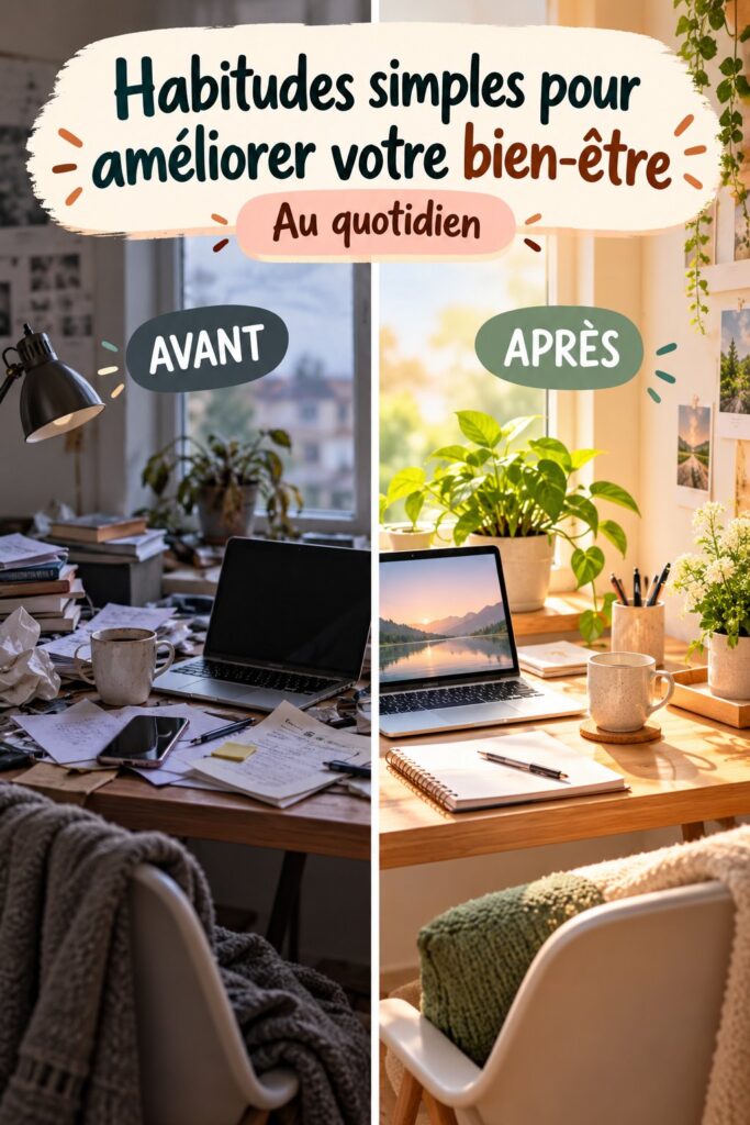 Adoptez des habitudes simples pour améliorer votre bien-être